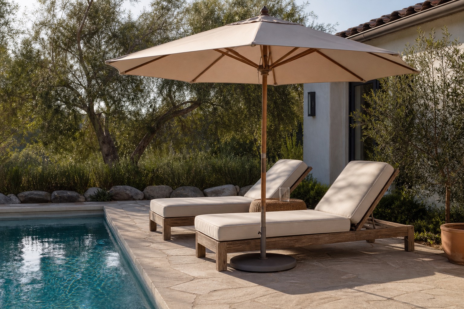 Poolside Lounging